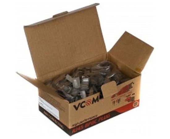 Коннекторы VCOM RJ45 8P8C для FTP кабеля 5 категории, экранированные, 100шт, VNA2230-1/100 – изображение 3