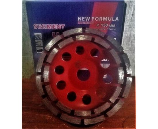 Чашка алмазная двухрядная (150х22.2 мм) TRIO-DIAMOND TCW154 – изображение 5