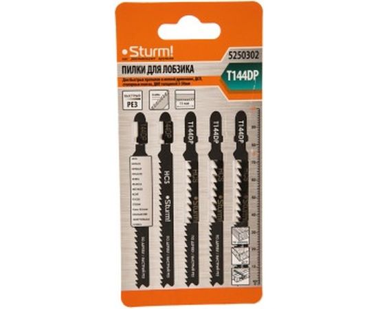 Пилки для лобзика T144DP (5 шт.) Sturm 5250302 