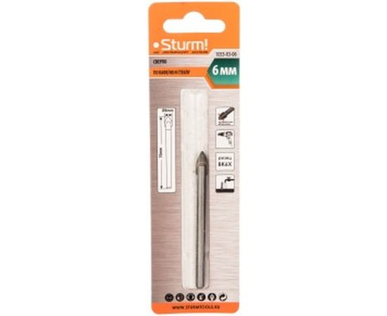 Сверло по стеклу и кафелю (6 мм) STURM 1055-03-06 