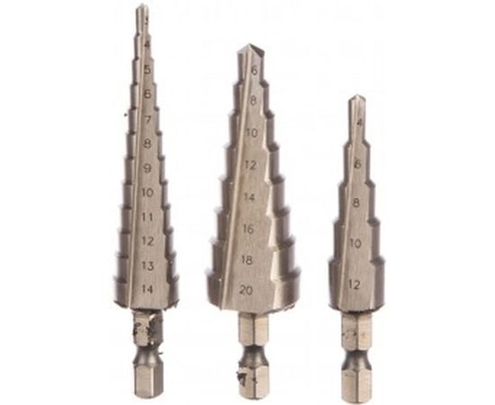 Набор ступенчатых сверл по металлу 3 шт.&nbsp;STAYER 29660-3-20-H3 