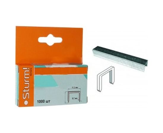 Скоба закаленная (1000 шт; 6 мм; Тип 53) для степлеров Sturm 1071-02-06 