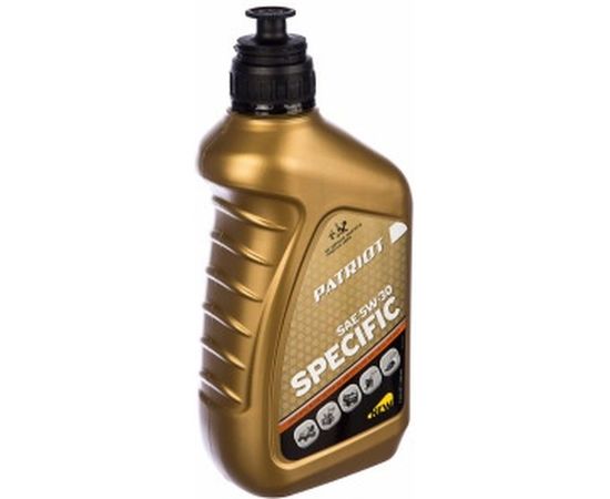 Масло всесезонное полусинтетическое SPECIFIC HIGH-TECH 5W-30 (0.946 л) для 4-х тактных двигателей Patriot 