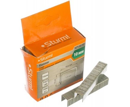 Скоба закаленная (1000 шт; 10 мм; Тип 140) для степлеров Sturm 1071-03-10 