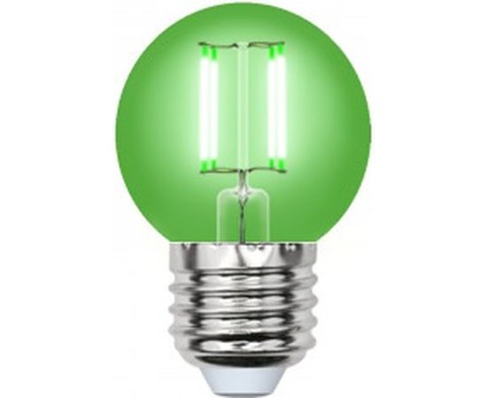 Лампа Uniel LED-G45-5W/GREEN/E27 GLA02GR светодиодная, форма шар UL-00002988 