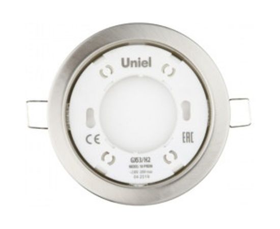 Встраиваемый ультратонкий светильник Uniel GX53/H2 NICKEL 10 PROM UL-00005054 