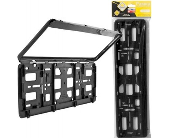 Рамка номерного знака ГЛАВДОР GL-68, черная /50 49843 