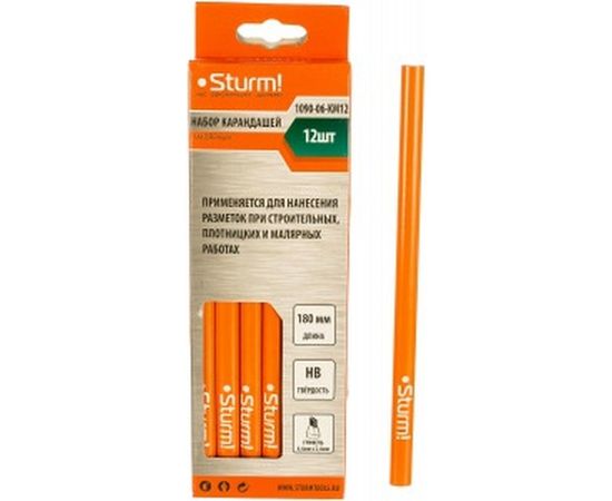Набор малярных карандашей 12шт Sturm 1090-06-KM12 