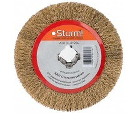 Щетка стальная (120х19.5х98 мм) для щеточной шлифовальной машинки AG1014P Sturm AG1014P-996 – изображение 2
