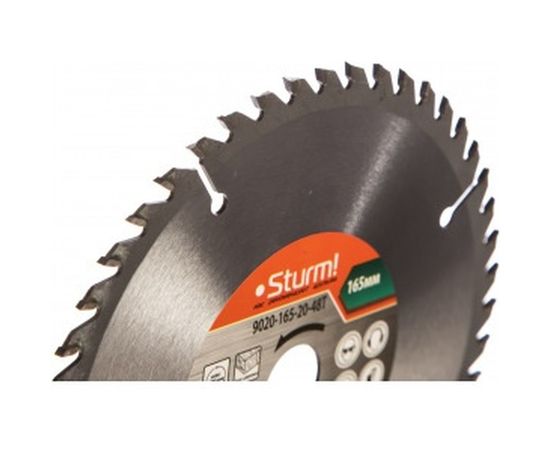 Диск пильный по дереву (165х20 мм; 48T) Sturm 9020-165-20-48T – изображение 2