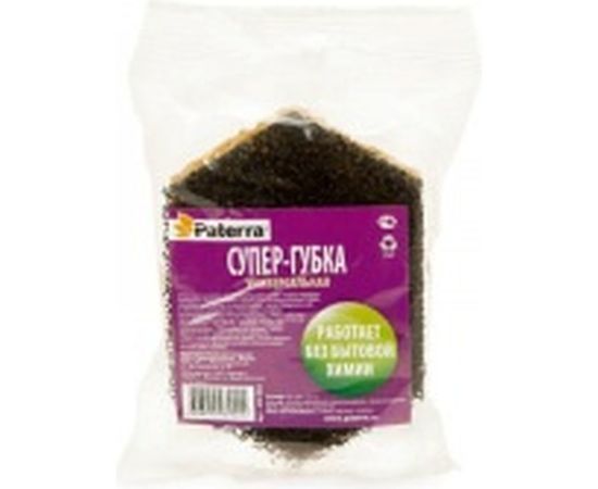 Универсальная губка PATERRA СУПЕР с ретикулированным пенополиуретаном, 12x8х35 см 406-061 – изображение 2