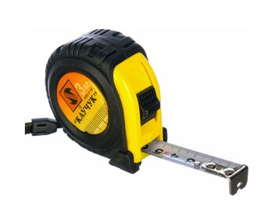 Рулетка с фиксатором Энкор Каучук, 3м 14206 – изображение 2