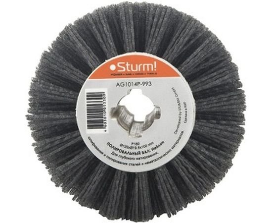 Щетка нейлоновая (120 мм; K180) Sturm AG1014P-993 – изображение 2