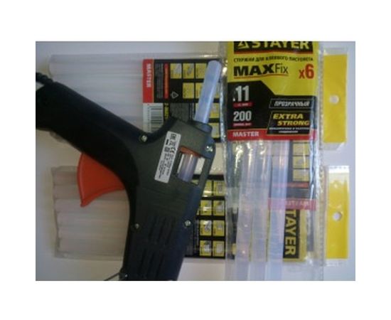 Стержень 6 шт. (200х11 мм; прозрачный) по пластику/стеклу для клеевого пистолета STAYER 2-06821-T-S06 – изображение 4