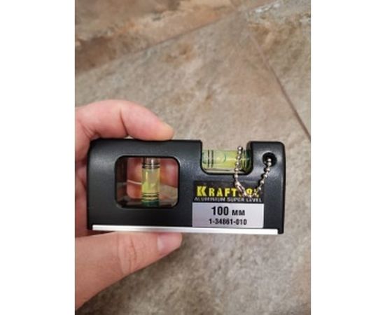 Уровень с магнитом 100 мм KRAFTOOL МИНИ 1-34861-010 – изображение 4