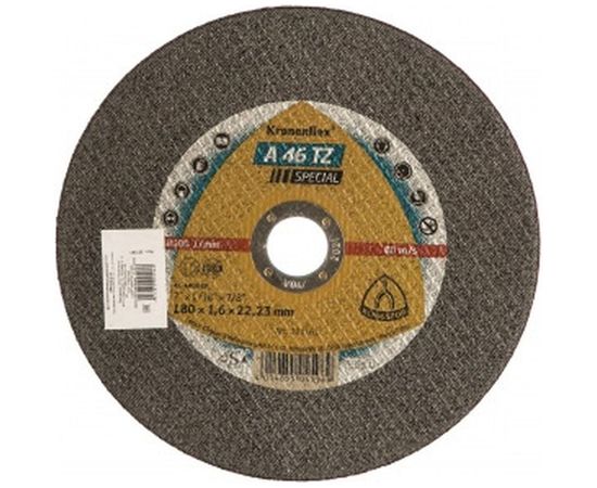 Круг отрезной по металлу и нержавеющей стали (180х22.2 мм) для УШМ KLINGSPOR 221161 