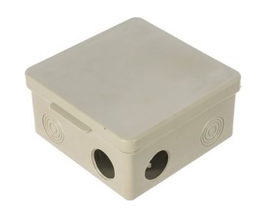 Распаячная коробка открытой установки ЭРА КОР 100х100х50мм с гермовводами 8 входов IP54 Б0037441 
