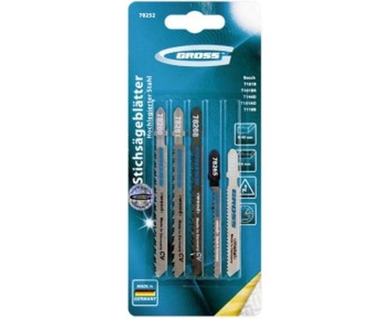 Набор полотен для электролобзика универсальный, 5 шт. GROSS 78252 