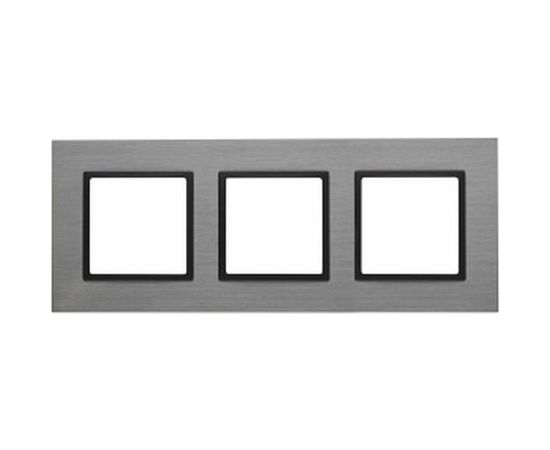 Рамка ЭРА 14-5203-42 на 3 поста, металл, Elegance, титан+антрацит Б0034558 