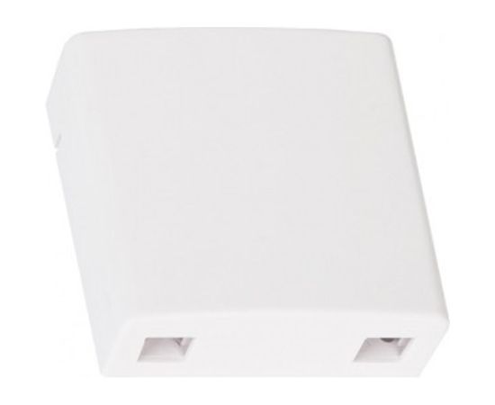 Корпус волоконно-оптической настенной розетки NIKOMAX кросс, белый, с гильзами NMF-WO2-BLANK-CS-WT 
