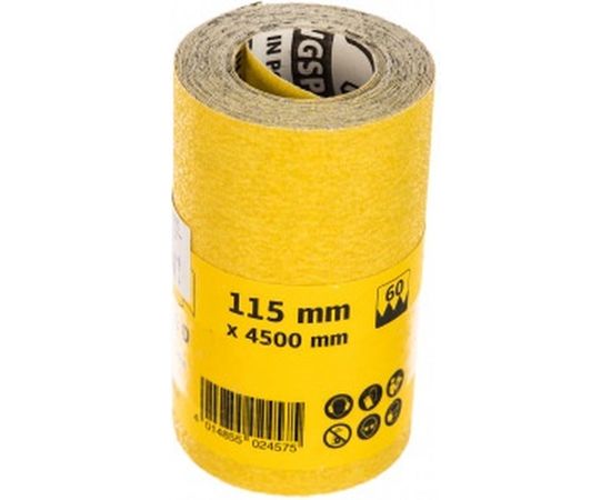 Шлиф-шкурка на бумажной основе (115 мм; 4.5 м; Р60) KLINGSPOR 174095 