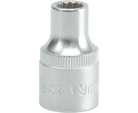 Головка торцевая короткая 12 гранная (9 мм; CrV; 1/2DR) YATO YYT-1271 