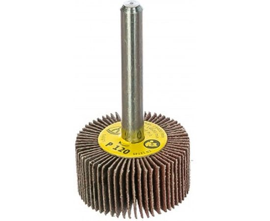 Круг шлифовальный лепестковый на шпильке (30х15 мм; 6 мм; Р120) KLINGSPOR 12847 