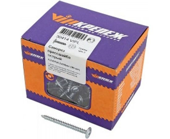 Саморез VIPкрепеж прессшайба острая 4,2х51 90 шт. 30414 VIPL 