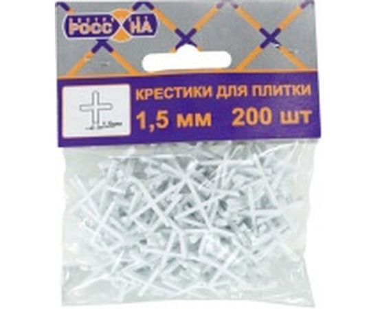 Крестики для кафельной плитки (200 шт; 1.5 мм) РОССНА Р860791 