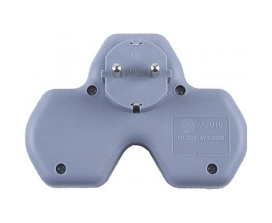 Cетевой разветвитель STEKKER два выхода с заземляющим контактом, 250V 16A и двумя USB выходами 32872 – изображение 2