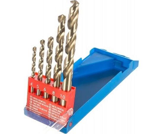 Набор сверл по металлу HSS-G (5 шт; 4-10 мм) VERTO 60H000 – изображение 2