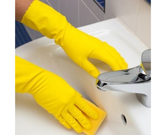 Хозяйственные перчатки AVIORA, резиновые, размер S 402-566 – изображение 2