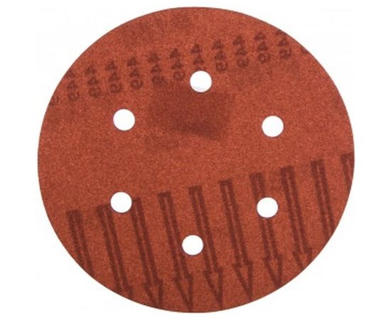Круг шлифовальный на липучке для обработки дерева (150 мм; Р180; 6 отверстий) KLINGSPOR 270560 – изображение 2