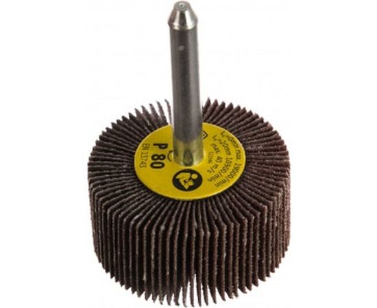 Круг шлифовальный лепестковый на шпильке (40х20 мм; 6 мм; Р80) KLINGSPOR 12944 – изображение 2