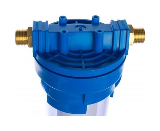 Магистральный фильтр для воды с картриджем Гейзер 1П 1/2" прозрачный 32007 – изображение 2