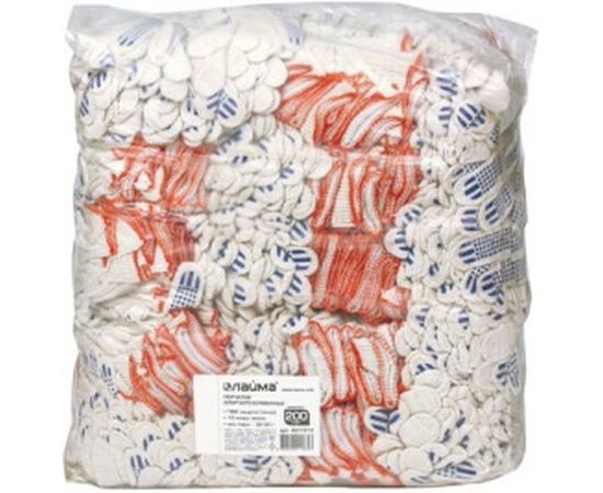 Хлопчатобумажные перчатки ЛАЙМА 200 пар 601912 – изображение 3