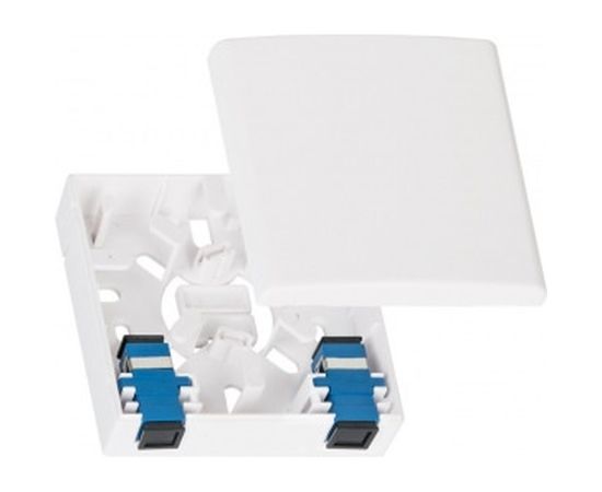 Корпус волоконно-оптической настенной розетки NIKOMAX кросс, белый, с гильзами NMF-WO2-BLANK-CS-WT – изображение 3