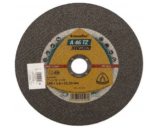 Круг отрезной по металлу и нержавеющей стали (180х22.2 мм) для УШМ KLINGSPOR 221161 – изображение 3