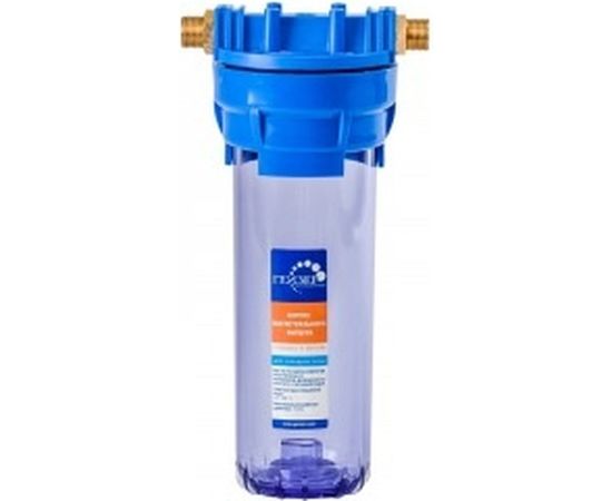 Магистральный фильтр для воды с картриджем Гейзер 1П 1/2" прозрачный 32007 – изображение 4