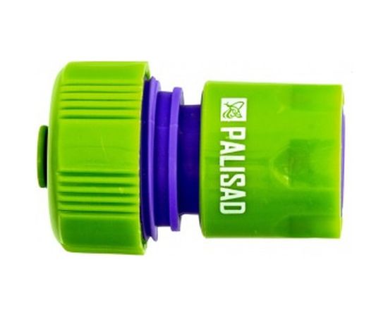 Соединитель пластмассовый быстросъемный для шланга с автостопом 3/4" PALISAD 66165 