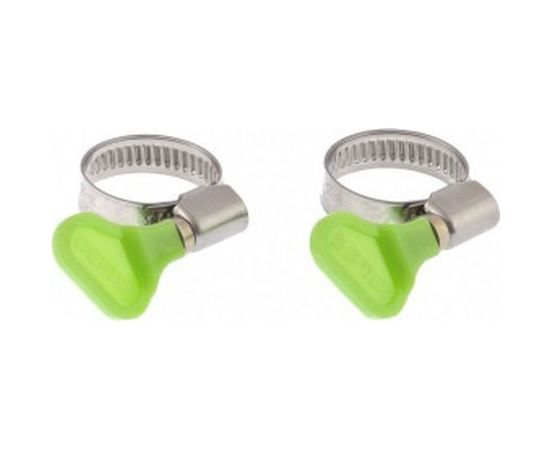 Металлические хомуты СИБРТЕХ, элемент крепления с формой ключа, 20-32мм, 2 шт 47651 