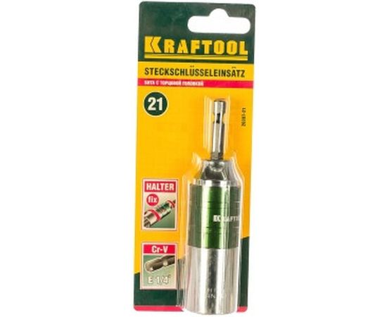 Бита с торцевой головкой (E 1/4"; 21 мм) KRAFTOOL 26397-21 
