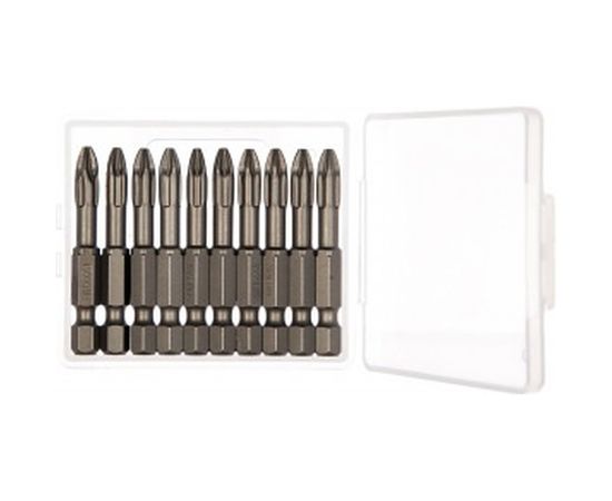 Биты "EXPERT" (E 1/4"; PZ 2; 50 мм; 10 шт.) KRAFTOOL 26123-2-50-10 