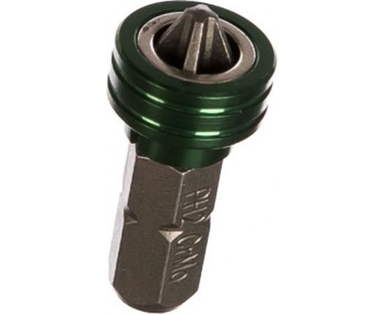 Бита "ЕХPERT", с магнитным держателем-ограничителем, тип хвостовика C 1/4", PH2, 25 мм, 1 шт. в блистере Kraftool 26128-2-25-1 