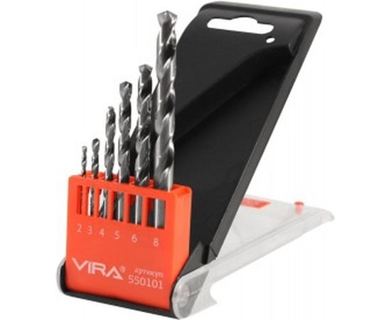 Набор сверл по металлу (6 шт; 2-8 мм) Vira 550101 