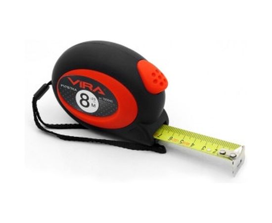 Рулетка с автоматическим стопором 8мх25мм Vira 100045 
