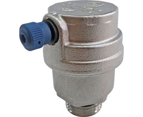 Автоматический воздухоотводчик STOUT боковой выпуск, наружная резьба 1/2", никель, уплотнительное кольцо NBR SVS-1012-000015 RG008UB792F2ET 