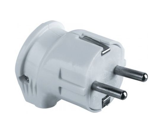 Вилка Navigator NCA-PL04-16A-E-WH, с заземлением, угловая, белая 61362 