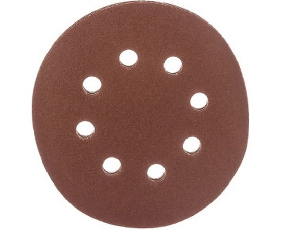 Круги абразивные на ворсовой основе под липучку (5 шт; 125 мм; P150; 8 отв) Vira 558009 