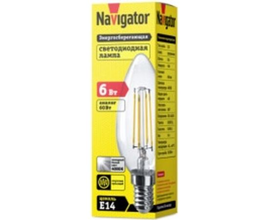 Лампа Navigator NLL-F-C35-6-230-4K-E14 61356 – изображение 2